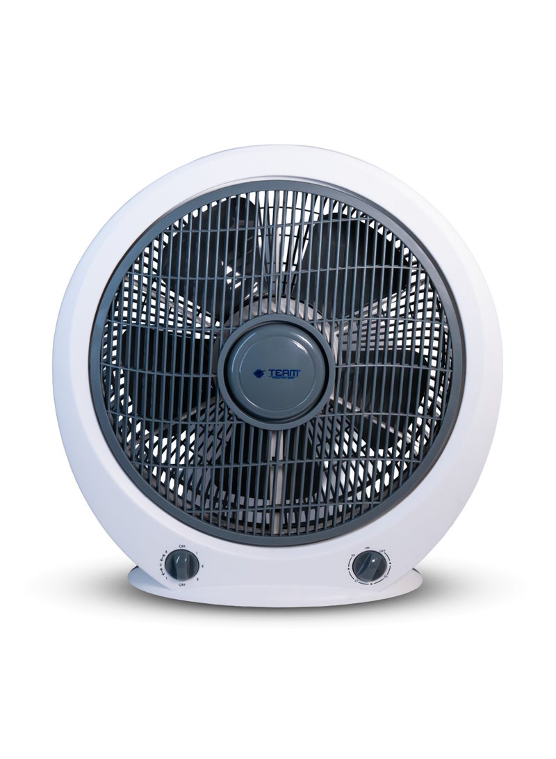 تيم TEAM Box Fan 12-Inch | High-Speed Motor | 3-Speed Settings | 60-Minute Timer | Portable Electric Fan for Home & Office - Image 1